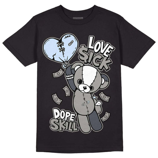 Jordan 6 Retro Cool Grey DopeSkill T-Shirt Love Sick Graphic Streetwear - Black