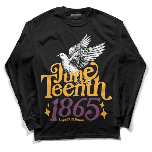 Jordan 1 Retro High OG Brotherhood DopeSkill Long Sleeve T-Shirt Juneteenth 1865 Graphic Streetwear - Black