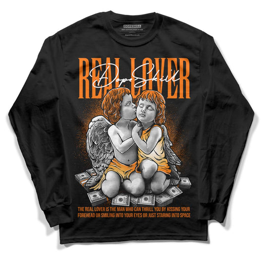 Wmns Dunk Low 'Magma Orange DopeSkill Long Sleeve T-Shirt Real Lover Graphic Streetwear - Black