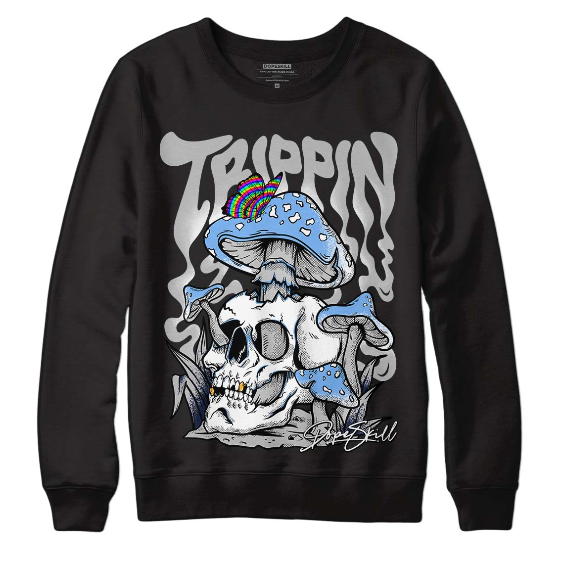 Georgetown 6s DopeSkill Sweatshirt Trippin Graphic - Black