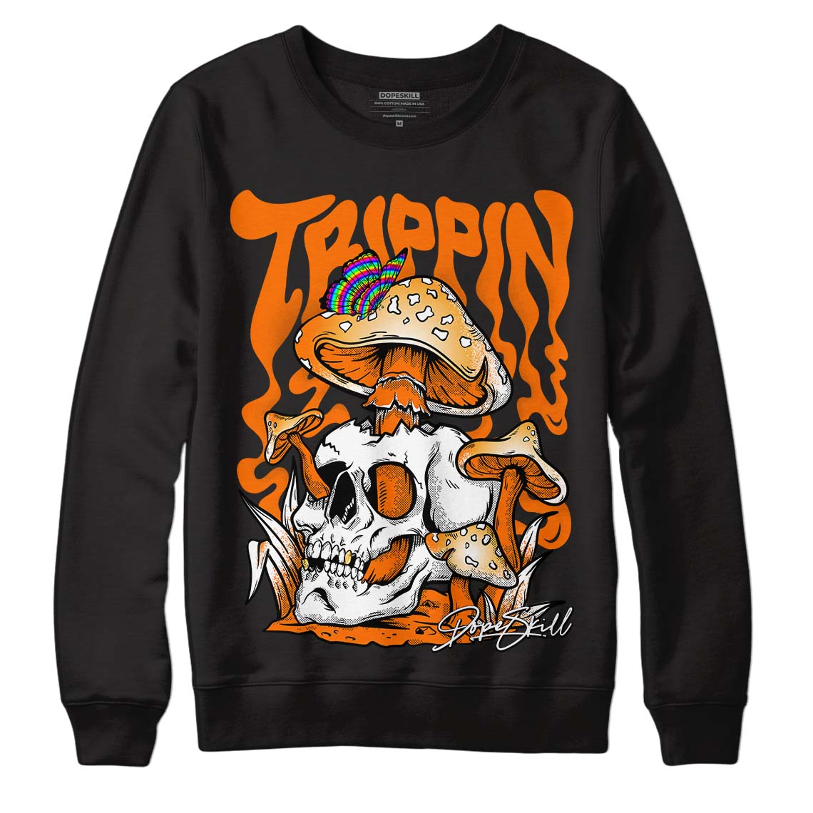 Wmns Dunk Low 'Magma Orange DopeSkill Sweatshirt Trippin Graphic Streetwear - Black