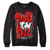 Gym Red 9s DopeSkill Sweatshirt New Paid In Full Graphic - Black