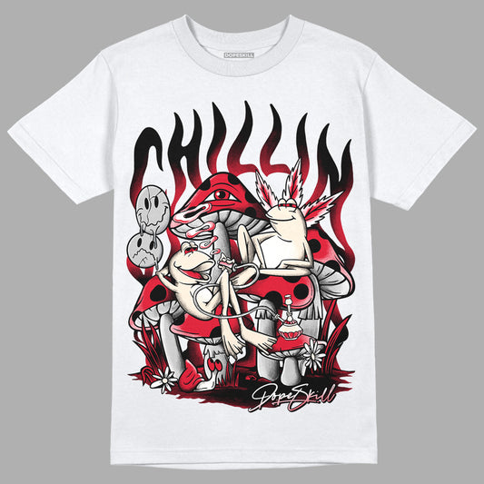 Lost & Found 1s DopeSkill T-Shirt Chillin Graphic - White 
