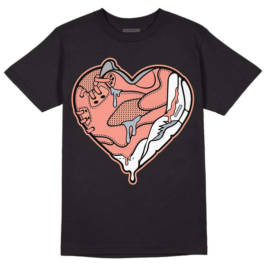 DJ Khaled x Jordan 5 Retro ‘Crimson Bliss’ DopeSkill T-Shirt Heart Jordan 5 Graphic Streetwear - Black 