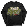 Travis Scott x Jordan 1 Low OG “Olive” DopeSkill Long Sleeve T-Shirt Rare Breed Graphic Streetwear - Black