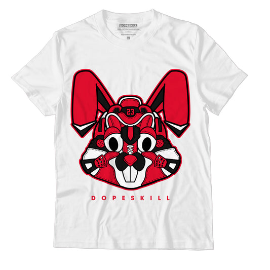 AJ 1 Low Bred Toe DopeSkill T-Shirt Sneaker Rabbit Graphic