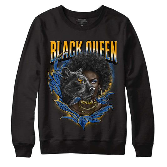 Dunk Blue Jay and University Gold DopeSkill Sweatshirt New Black Queen Graphic Streetwear - Black 