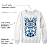 AJ 6 University Blue DopeSkill Sweatshirt Leather Bear Graphic