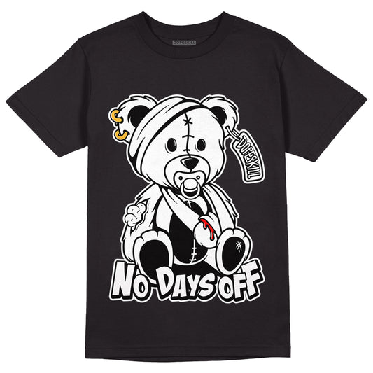 Dunk Low Panda White Black DopeSkill T-Shirt Hurt Bear Graphic - Black 