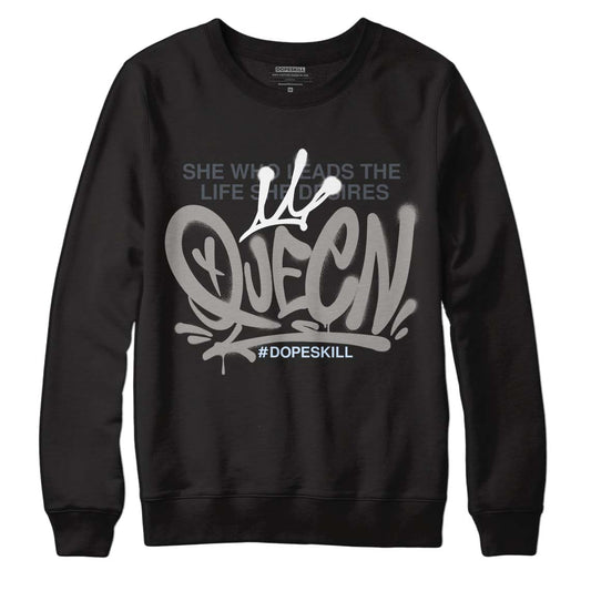 Cool Grey 11s DopeSkill Sweatshirt Queen Graphic - Black 