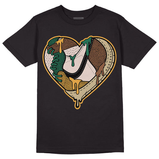 Safari Dunk Low DopeSkill T-Shirt Heart Jordan Graphic - Black 