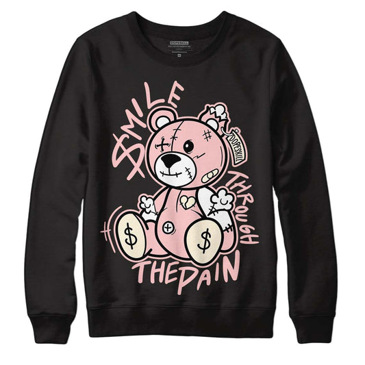 Jordan 1 High OG WMNS Washed Pink DopeSkill Sweatshirt BEAN Graphic Streetwear - Black