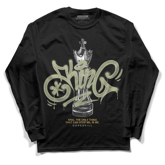 Jordan 5 Jade Horizon DopeSkill Long Sleeve T-Shirt King Chess Graphic Streetwear - Black