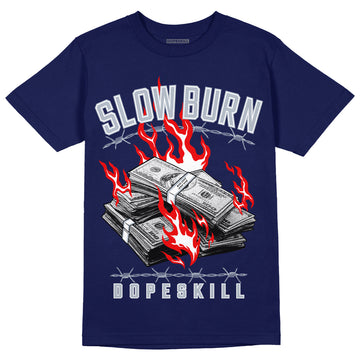 Midnight Navy 11s DopeSkill T-shirt Slow Burn Graphic