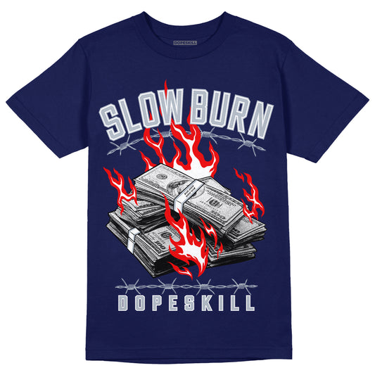 Midnight Navy 11s DopeSkill T-shirt Slow Burn Graphic