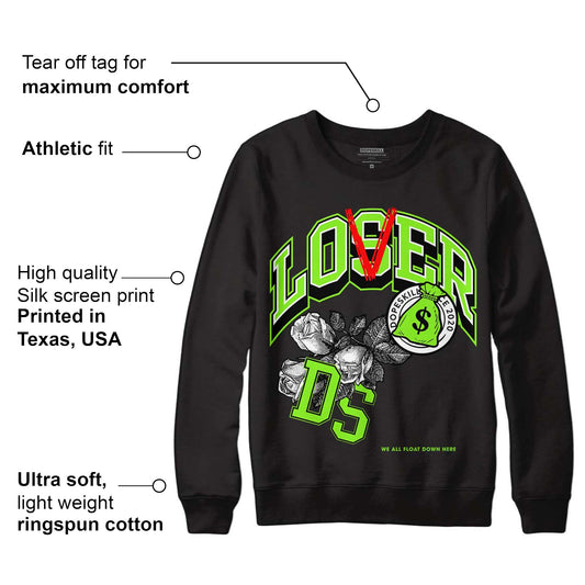 Neon Green Collection DopeSkill Sweatshirt Loser Lover Graphic