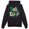 Nike SB x Jordan 4 “Pine Green” DopeSkill Hoodie Sweatshirt Talk Is Chip Graphic Streetwear - Black