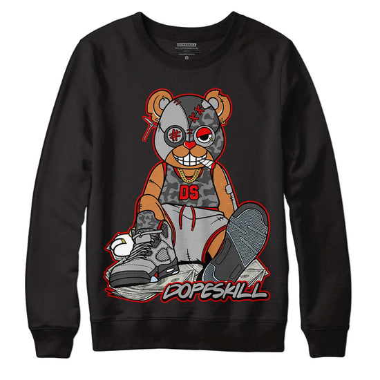 Jordan 5 Retro P51 Camo DopeSkill Sweatshirt Greatest Graphic Streetwear - Black 
