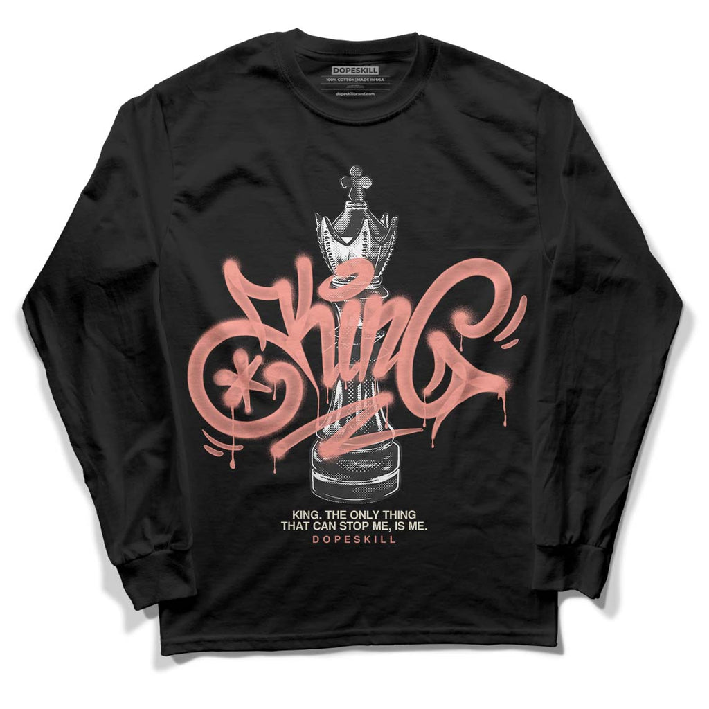 DJ Khaled x Jordan 5 Retro ‘Crimson Bliss’ DopeSkill Long Sleeve T-Shirt King Chess Graphic Streetwear - Black