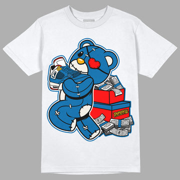 Messy Room 4s DopeSkill T-Shirt Bear Steals Sneaker Graphic - White