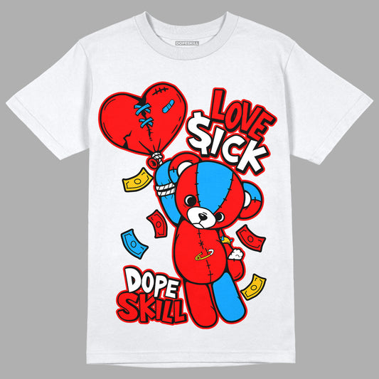 Fruity Pebbles Dunks DopeSkill T-Shirt Love Sick Graphic - White