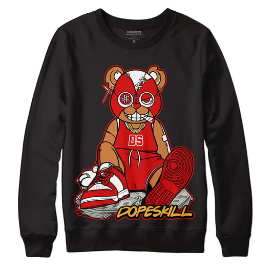 Dunk Low Gym Red DopeSkill Sweatshirt Greatest Graphic - Black 