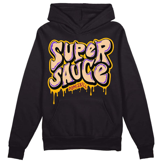Afrobeats 7s SE DopeSkill Hoodie Sweatshirt Super Sauce Graphic - Black