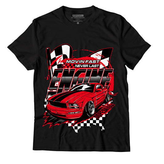 AJ 4 Red Thunder DopeSkill T-Shirt ENGINE Tshirt Graphic