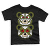 Travis Scott x Jordan 1 Low OG “Olive” DopeSkill Toddler Kids T-shirt Leather Bear Graphic Streetwear - Black