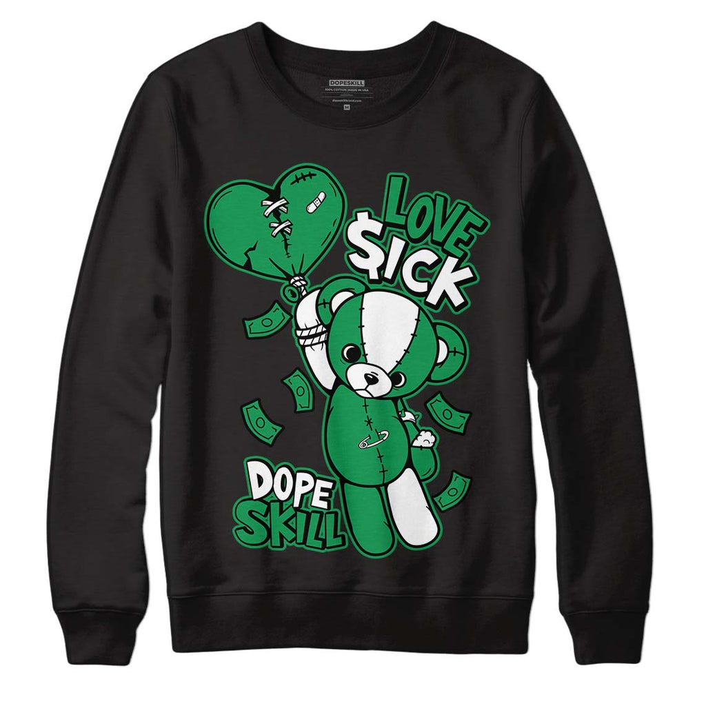 Jordan 6 Rings "Lucky Green" DopeSkill Sweatshirt Love Sick Graphic Streetwear - Black