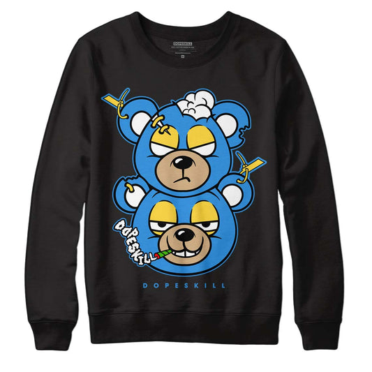 SB Dunk Low Homer DopeSkill Sweatshirt New Double Bear Graphic - Black