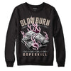 Dunk Low Night Maroon and Medium Soft Pink DopeSkill Sweatshirt Slow Burn Graphic Streetwear - Black 