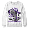 Jordan 3 Dark Iris DopeSkill Sweatshirt True Love Will Kill You Graphic - White 