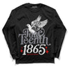 Jordan 9 Retro Fire Red DopeSkill Long Sleeve T-Shirt Juneteenth 1865 Graphic Streetwear - Black