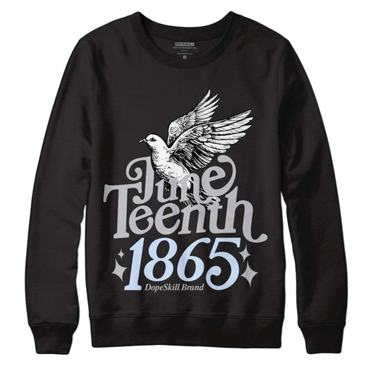 Jordan 11 Retro Low Cement Grey DopeSkill Sweatshirt Juneteenth 1865 Graphic Streetwear - Black