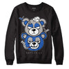 True Blue 1s DopeSkill Sweatshirt New Double Bear Graphic - Black