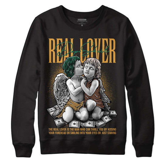 Safari Dunk Low DopeSkill Sweatshirt Real Lover Graphic - Black