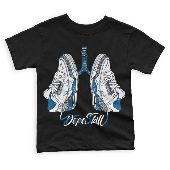 Jordan 3 Retro Wizards DopeSkill Toddler Kids T-shirt Breathe Graphic Streetwear - Black