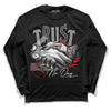 Jordan 5 Retro P51 Camo DopeSkill Long Sleeve T-Shirt Trust No One Graphic Streetwear - Black 