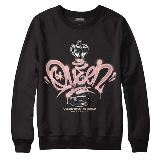 Jordan 1 High OG WMNS Washed Pink DopeSkill Sweatshirt Queen Chess Graphic Streetwear - black