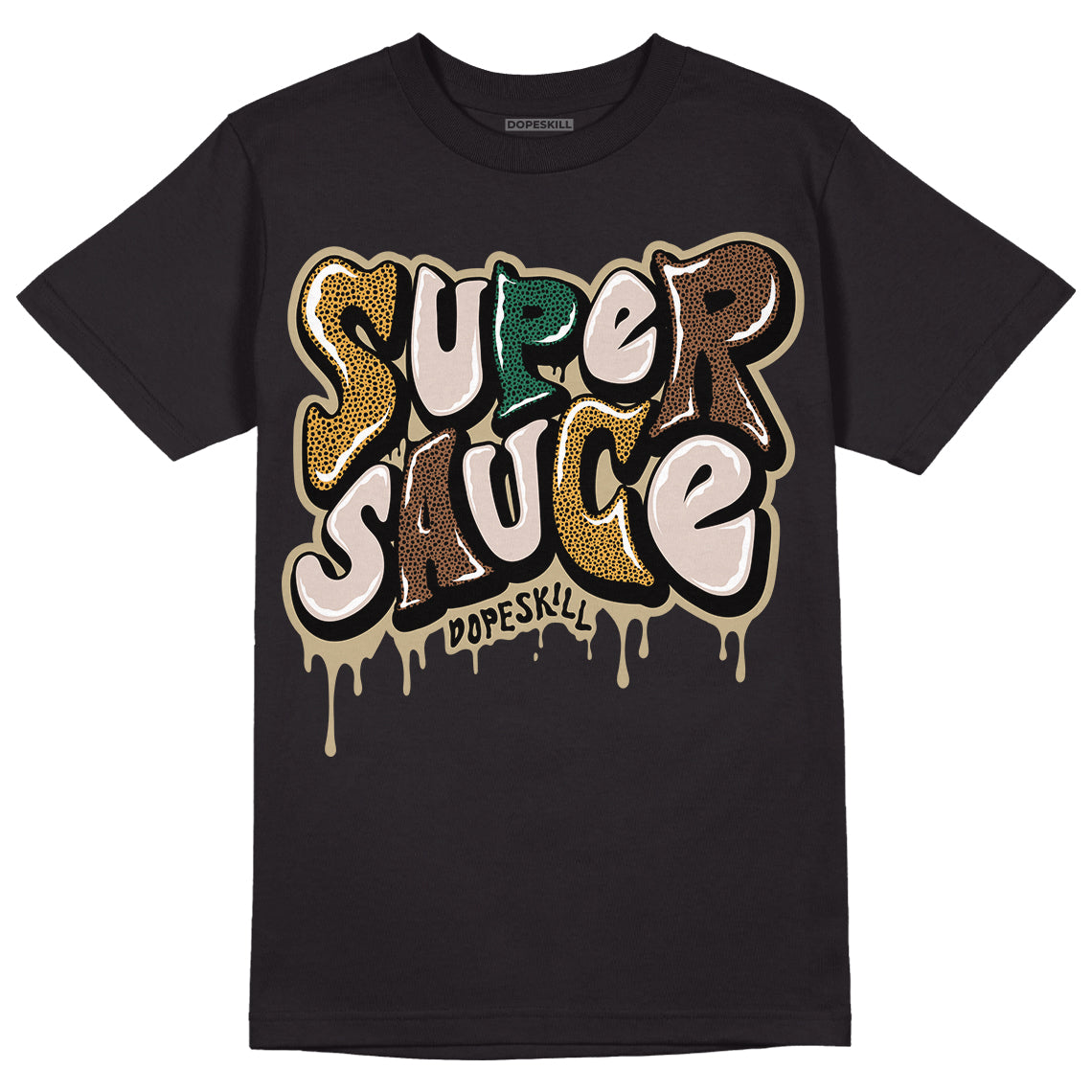 Safari Dunk Low DopeSkill T-Shirt Super Sauce Graphic - Black