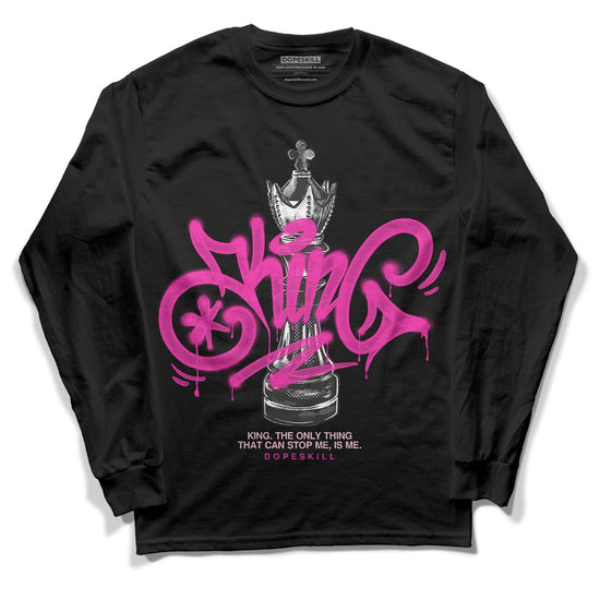 Dunk Low Triple Pink DopeSkill Long Sleeve T-Shirt King Chess Graphic Streetwear - Black