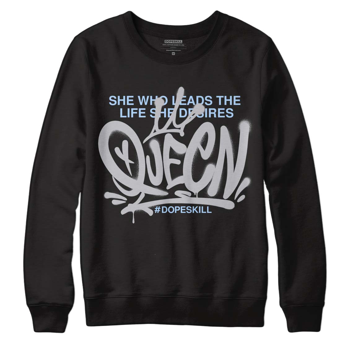 Jordan 11 Retro Low Cement Grey DopeSkill Sweatshirt Queen Graphic Streetwear - Black