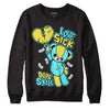 Aqua 5s DopeSkill Sweatshirt Love Sick Graphic - Black 