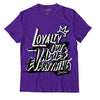 AJ 13 Court Purple DopeSkill Purple T-shirt LOVE Graphic