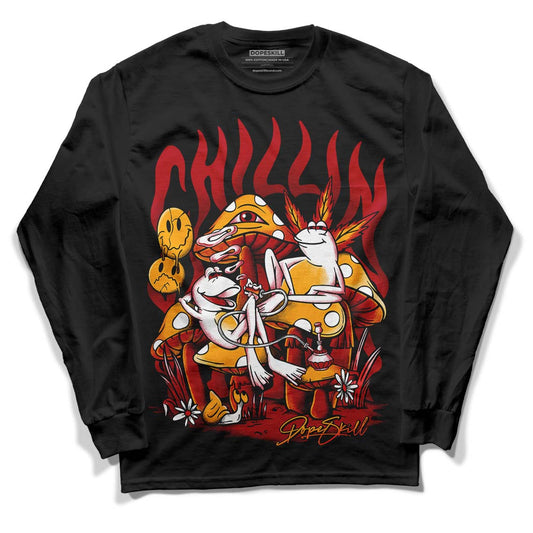 Cardinal 7s DopeSkill Long Sleeve T-Shirt Chillin Graphic - Black 