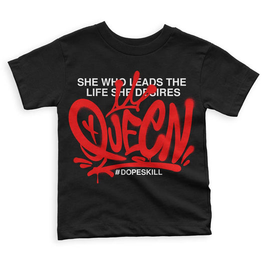 Cherry 11s  DopeSkill Toddler Kids T-shirt Queen Graphic - Black 