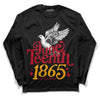 Jordan 7 Retro Cardinal DopeSkill Long Sleeve T-Shirt Juneteenth 1865 Graphic Streetwear - Black