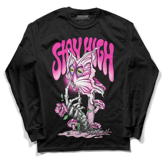 Triple Pink Dunk Low DopeSkill Long Sleeve T-Shirt Stay High Graphic - Black