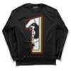 Travis Scott x Jordan 1 Low OG “Olive” DopeSkill Long Sleeve T-Shirt No.1 Graphic Streetwear - Black